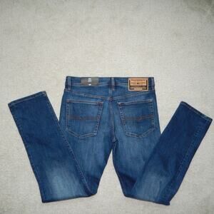 Diesel BUSTER Tapered Leg Dark Blue Faded Denim Trousers Jeans Men's 30 x 32 NWT